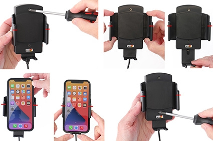 Qi kabellose aktive Halterung für feste Installation, Apple/Google/Huawei/Oppo/Samsung