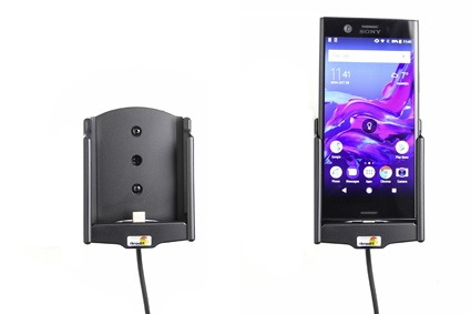 Aktive Halterung mit USB-Kabel und Zigarettenanzünder-Adapter, Sony Xperia XZ1 Compact