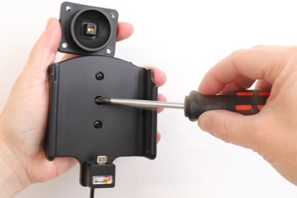 Brodit Aktivhalter mit USB-Kabel und Zigarettenanzünder-Adapter, Samsung Galaxy J4+ (SM-J415)
