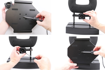 Brodit Aktivhalter mit USB-Kabel und Zigarettenanzünder-Adapter, Apple iPad Air 11 (A2902, A2903, A2904)/Air 11 2025 M3 (A3266, A3267, A2370)/Air 4th Gen (A2072, A2316, A2324, A2325)/Air 5th Gen (A2588, A2589, A2591)/Pro 11 2018 (A1980, A2013, A1934, A197