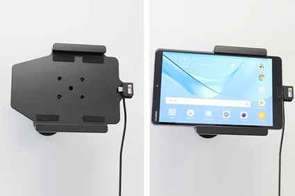 Brodit Aktivhalter mit USB-Kabel und Zigarettenanzünder-Adapter, Huawei MediaPad M5 8.4
