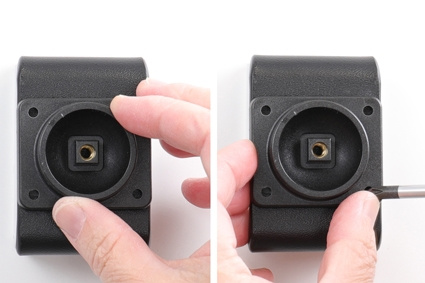 Brodit Aktivhalter mit USB-Kabel und Zigarettenanzünder-Adapter, Samsung Galaxy A50 (SM-A505)