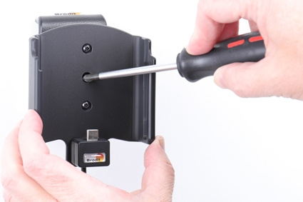 Brodit Aktivhalter mit USB-Kabel und Zigarettenanzünder-Adapter, Samsung Galaxy Note 10+ 5G/SM-N975