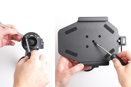 Brodit Aktivhalter mit USB-Kabel und Zigarettenanzünder-Adapter, Samsung Galaxy Tab A 8.0 (2019 SM-T290/SM-T295)