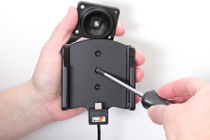 Brodit Aktivhalter mit USB-Kabel und Zigarettenanzünder-Adapter, Samsung Galaxy Xcover Pro SM-G715