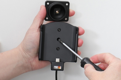 Brodit Aktivhalter mit USB-Kabel und Zigarettenanzünder-Adapter, Samsung Galaxy S20 4G, 5G (SM-G981B/SM-G981F)