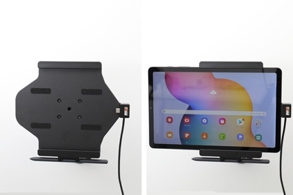 Brodit Aktivhalter mit USB-Kabel und Zigarettenanzünder-Adapter, Samsung Galaxy Tab S6 Lite SM-P610/SM-P615