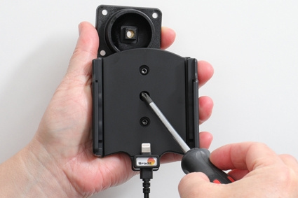 Brodit Aktivhalter mit USB-Kabel und Zigarettenanzünder-Adapter, Apple iPhone 12/12 Pro