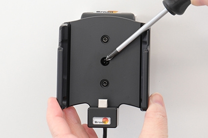 Brodit Aktivhalterung mit USB-Kabel und Zigarettenanzünder-Adapter, Samsung Galaxy Xcover 5