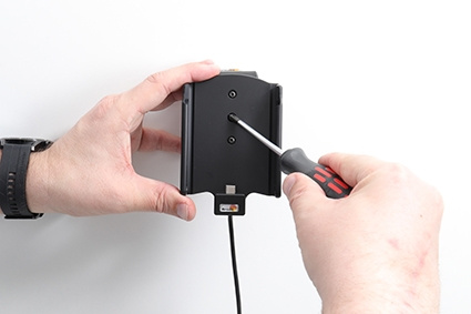 Brodit Aktivhalterung mit USB-Kabel und Zigarettenanzünder-Adapter, Samsung Galaxy S21+ 5G SM-G996B/SM-G996B/DS