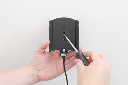 Brodit Aktivhalterung mit USB-Kabel und Zigarettenanzünder-Adapter, Apple iPhone 13 Pro Max/14 Plus/14 Pro Max