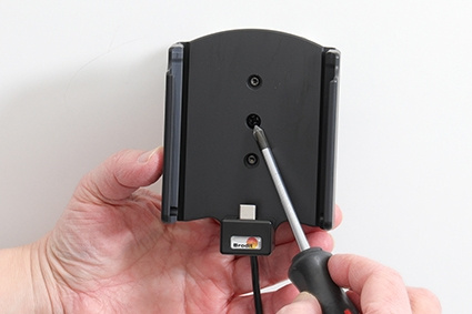 Brodit Aktivhalterung mit USB-Kabel und Zigarettenanzünder-Adapter, Samsung Galaxy S22 Ultra 5G (SM-S908B/SM-S908B/DS)