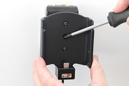 Brodit Aktivhalterung mit USB-Kabel und Zigarettenanzünder-Adapter, Samsung Galaxy S22 5G SM-S901B/SM-S901B/DS