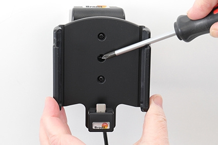 Brodit Aktivhalterung mit USB-Kabel und Zigarettenanzünder-Adapter, Samsung Galaxy S22+ 5G (SM-S906B/SM-S906B/DS)
