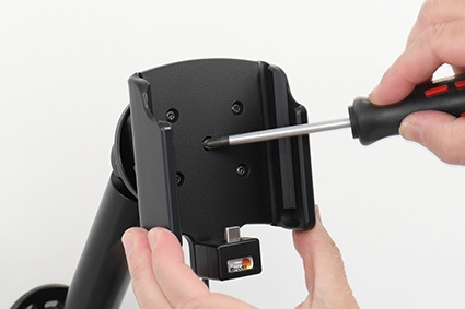Brodit Aktivhalterung mit USB-Kabel und Zigarettenanzünder-Adapter, Samsung Galaxy Xcover 6 Pro