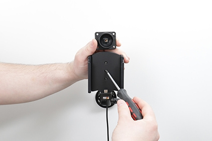 Brodit Aktivhalterung mit USB-Kabel und Zigarettenanzünder-Adapter, Samsung Galaxy S23+ SM-S916B/DS