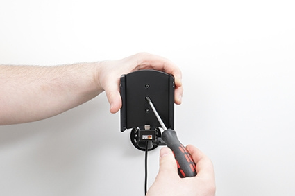 Brodit Aktivhalterung mit USB-Kabel und Zigarettenanzünder-Adapter, Samsung Galaxy S23 Ultra SM-S918B/DS