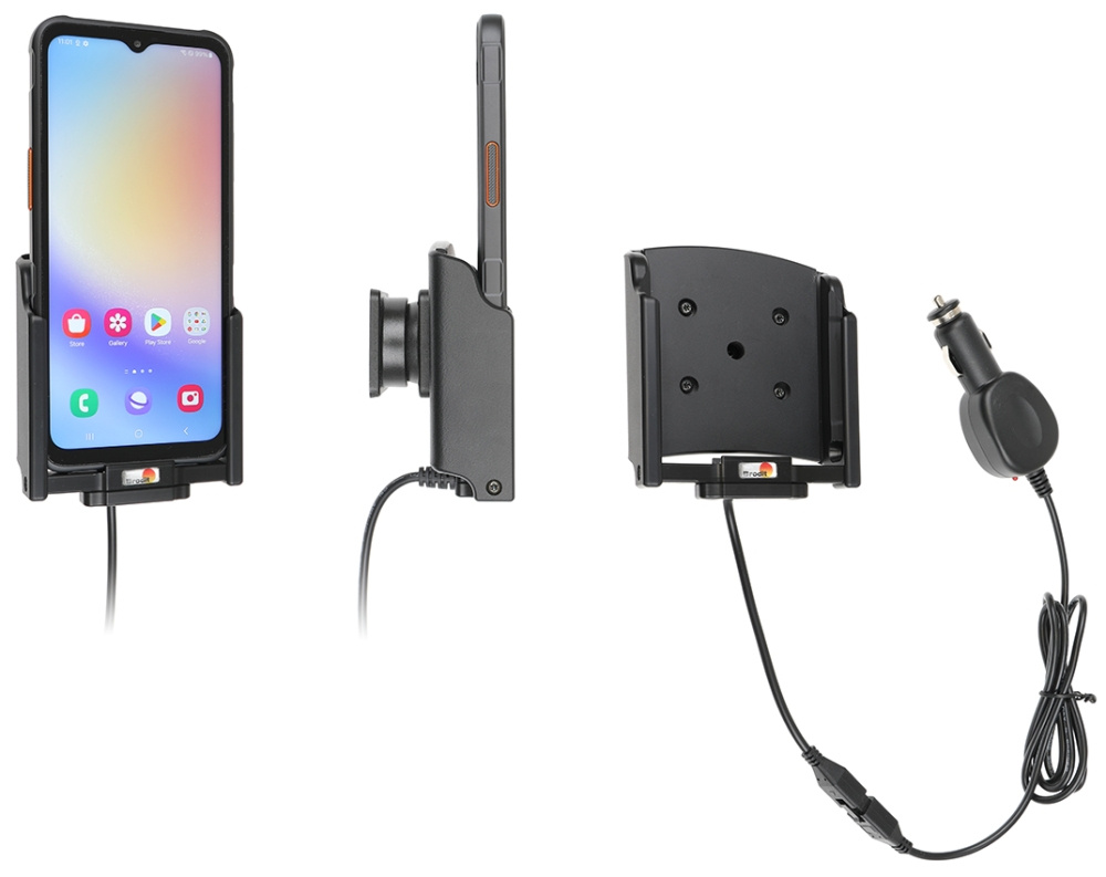 Brodit Aktivhalterung mit Zigarettenanzünder-Stecker, Samsung Galaxy Xcover 7