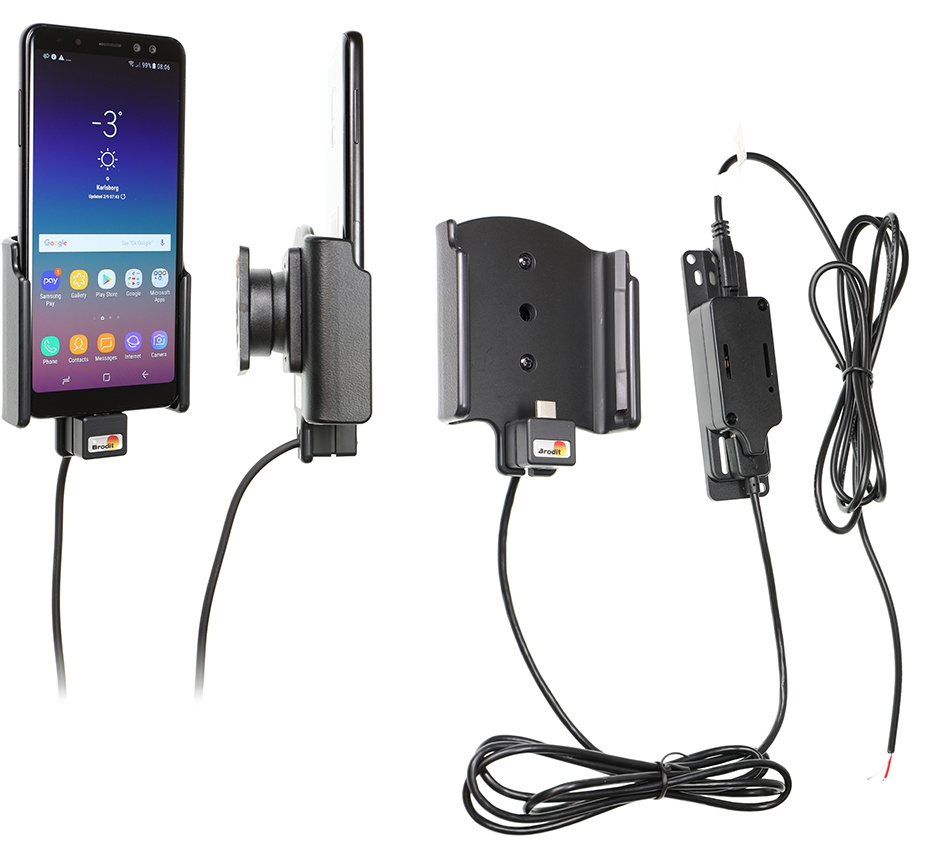 Brodit Aktivhalterung für feste Installation, Samsung Galaxy A8 (2018)