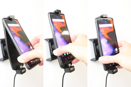 Brodit Aktivhalterung für feste Installation, OnePlus 6/6T/7