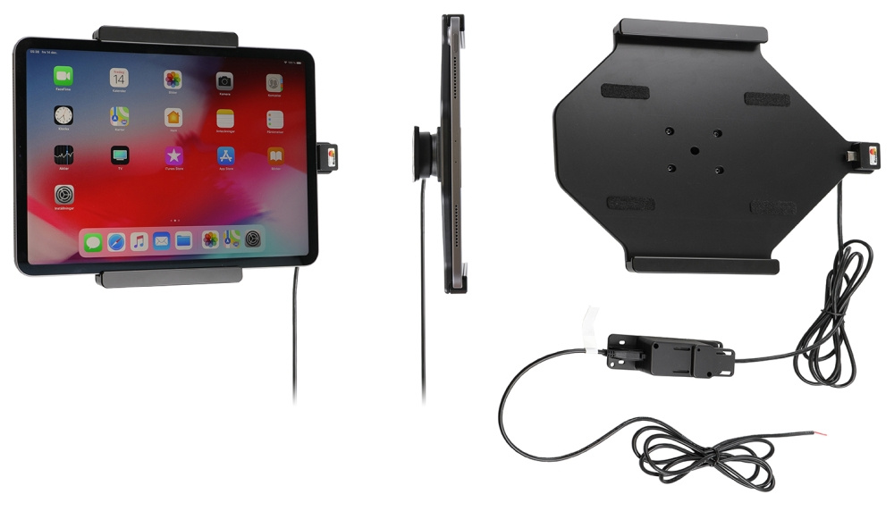 Brodit Aktivhalterung für feste Installation, Apple iPad Air 11 (A2902, A2903, A2904)/Air 11 2025 M3 (A3266, A3267, A2370)/Air 4th Gen (A2072, A2316, A2324, A2325)/Air 5th Gen (A2588, A2589, A2591)/Pro 11 2018 (A1980, A2013, A1934, A1979)/Pro 11 2020 2nd 