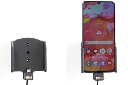 Brodit Aktivhalterung für feste Installation, Samsung Galaxy A70 (SM-A705)