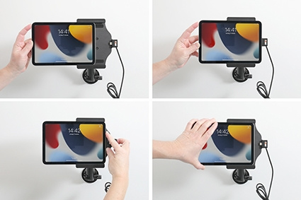 Brodit Aktivhalterung für feste Installation, Apple iPad Mini 6th Gen (A2567, A2568, A2569)/7th Gen 2024 (A2995, A2996)