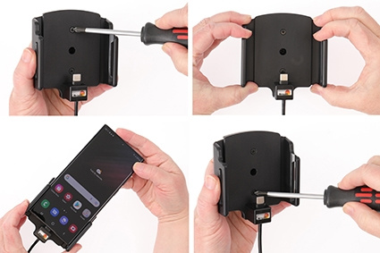 Brodit Aktivhalterung für feste Installation, Samsung Galaxy S22 Ultra 5G (SM-S908B/SM-S908B/DS)