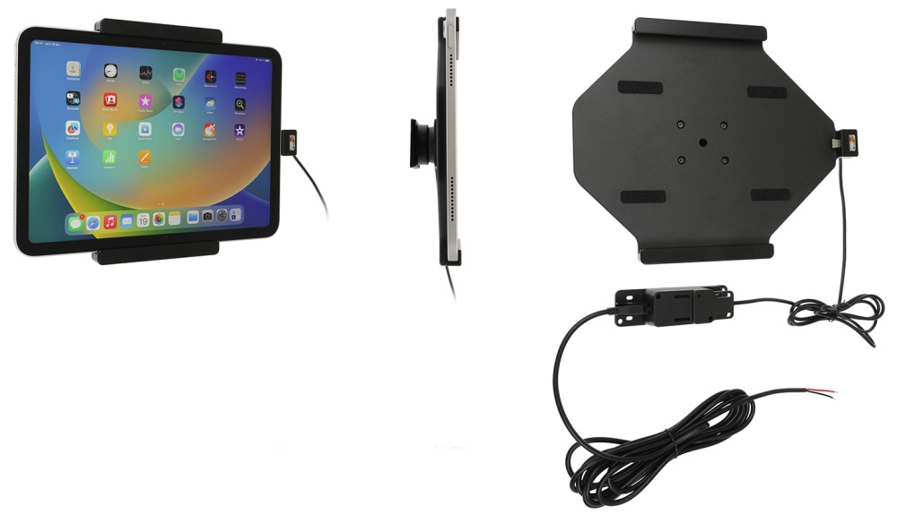 Brodit Aktivhalterung für feste Installation, Apple iPad 10th Gen (A2696, A2757, A2777)/2025 A16 (A3354, A3355, A3356)