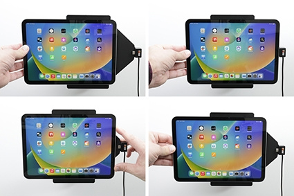 Brodit Aktivhalterung für feste Installation, Apple iPad 10th Gen (A2696, A2757, A2777)/2025 A16 (A3354, A3355, A3356)