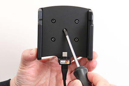 Brodit Handyhülle mit Aktivhalterung für feste Installation, Samsung Galaxy S24 Ultra SM-S928B/DS