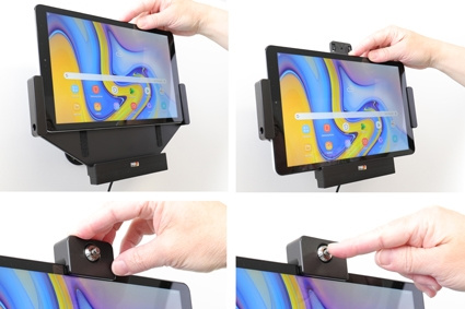 Brodit Halterung mit Schlüsselschloss, Samsung Galaxy Tab A 10.5 SM-T590/SM-T595