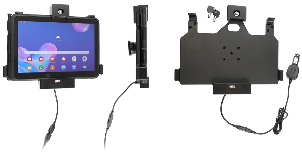 Brodit Halterung mit Schlüsselschloss, Samsung Galaxy Tab Active Pro T540/T545/T547/T547U