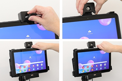 Brodit Halterung mit Schlüsselschloss, Samsung Galaxy Tab Active Pro T540/T545/T547/T547U
