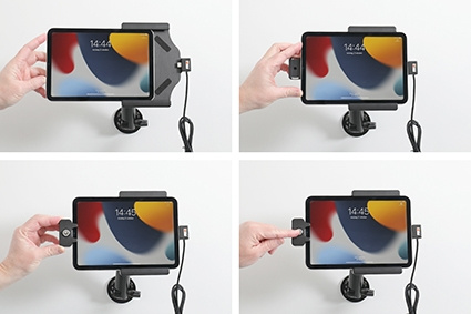 Brodit Halterung mit Schlüsselschloss, Apple iPad Mini 6th Gen (A2567, A2568, A2569)/7th Gen 2024 (A2995, A2996)
