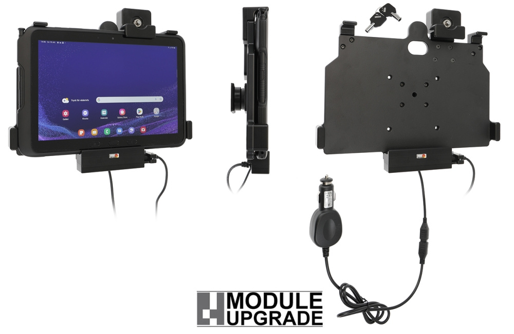 Brodit Halterung mit Schlüsselschloss, Samsung Galaxy Tab Active 4 Pro SM-T630/SM-T636