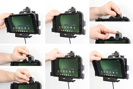 Brodit Halter mit Schlüsselschloss, Samsung Galaxy Tab Active 3 SM-T570/SM-T575/5 SM-X300/SM-X306B
