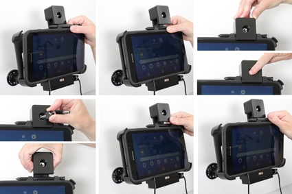 Brodit Halter mit Schlüsselschloss, Samsung Galaxy Tab Active 2 SM-T390/SM-T395