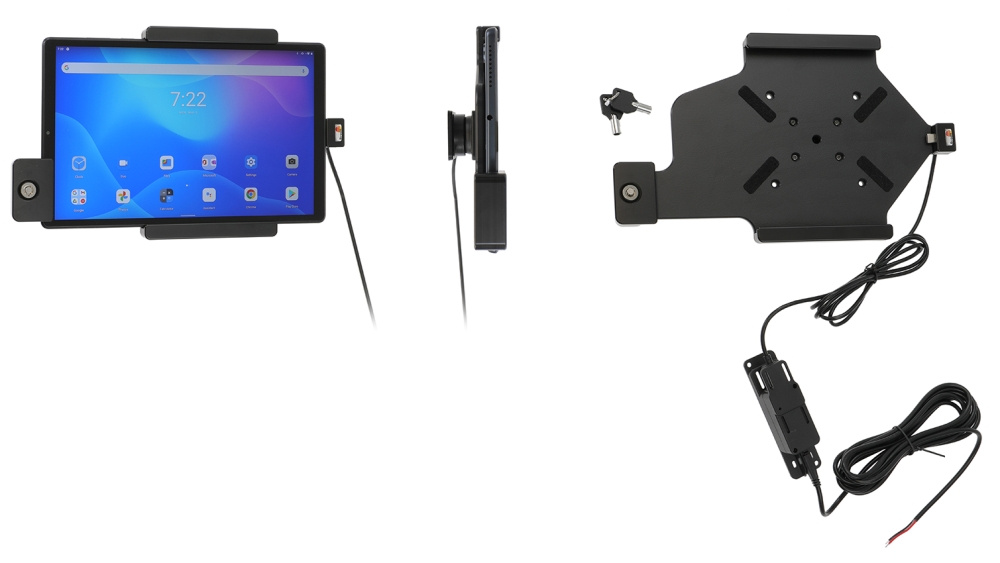 Brodit Halter mit Schlüsselschloss, Lenovo Tab K10 TB-X6C6F