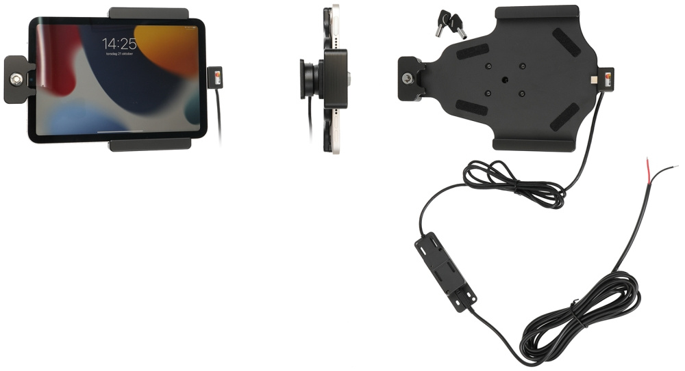 Brodit Halter mit Schlüsselschloss, Apple iPad Mini 6th Gen (A2567, A2568, A2569)/7th Gen 2024 (A2995, A2996)