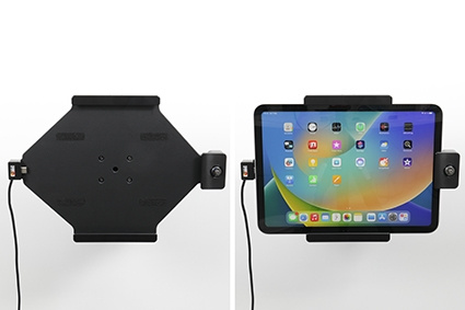 Brodit Halter mit Schlüsselschloss, Apple iPad 10th Gen (A2696, A2757, A2777)/2025 A16 (A3354, A3355, A3356)