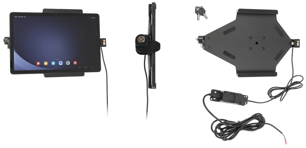Brodit Halter mit Schlüsselschloss, Samsung Galaxy Tab A9+ 11 SM-X210/SM-X215 LTE/SM-X216 5G