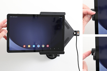 Brodit Halter mit Schlüsselschloss, Samsung Galaxy Tab A9+ 11 SM-X210/SM-X215 LTE/SM-X216 5G