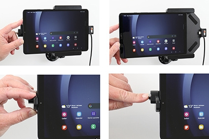 Brodit Halter mit Schlüsselschloss, Samsung Galaxy Tab A9 SM-X110/SM-X115