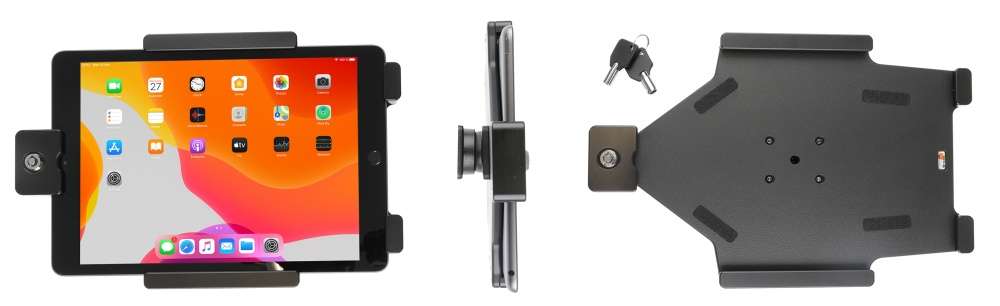Brodit Halter mit Schlüsselschloss, Apple iPad 10.2 7th Gen (A2197, A2198, A2200)/8th Gen (A2428, A2429, A2430, A2270)/9th Gen (A2602, A2603, A2604, A2605)