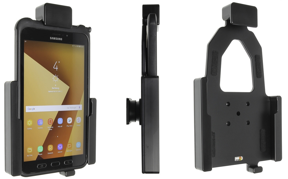 Brodit Halter mit Federverriegelung, Samsung Galaxy Tab Active 2 SM-T390/SM-T395/3 SM-T570/SM-T575/5 SM-X300/SM-X306B