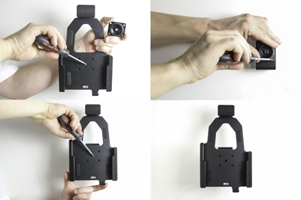 Brodit Halter mit Federverriegelung, Samsung Galaxy Tab Active 2 SM-T390/SM-T395/3 SM-T570/SM-T575/5 SM-X300/SM-X306B