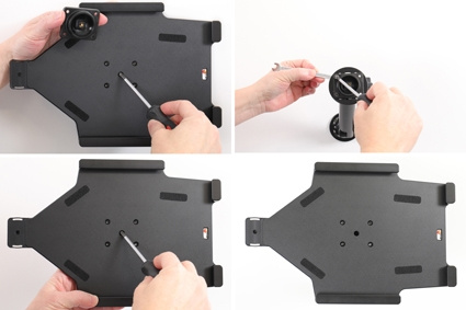 Brodit Halter mit Federverriegelung, Apple iPad 10.2 7th Gen (A2197, A2198, A2200)/8th Gen (A2428, A2429, A2430, A2270)/9th Gen (A2602, A2603, A2604, A2605)