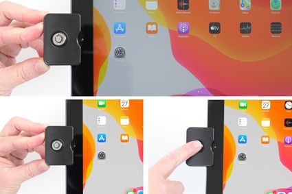 Brodit Halter mit Federverriegelung, Apple iPad 10.2 7th Gen (A2197, A2198, A2200)/8th Gen (A2428, A2429, A2430, A2270)/9th Gen (A2602, A2603, A2604, A2605)