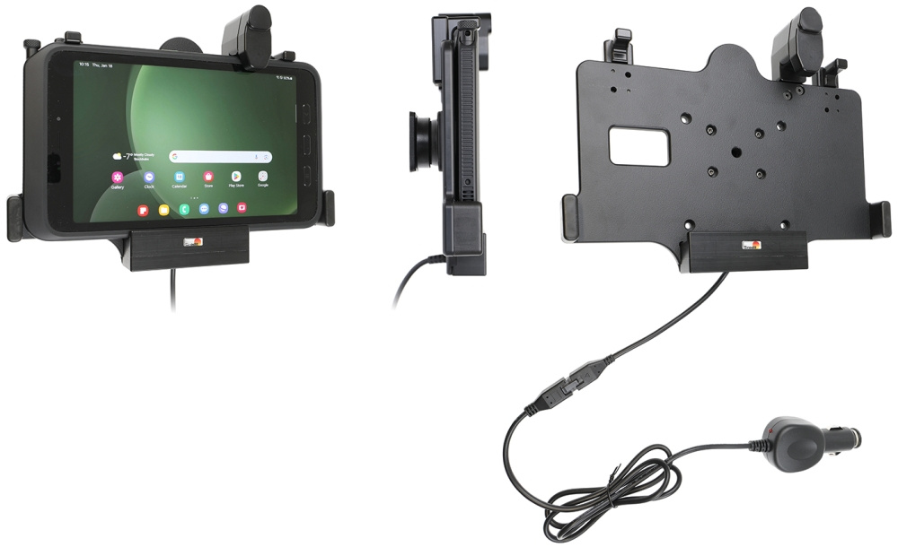 Brodit Halter mit Federverriegelung, Samsung Galaxy Tab Active 3 SM-T570/SM-T575/5 SM-X300/SM-X306B